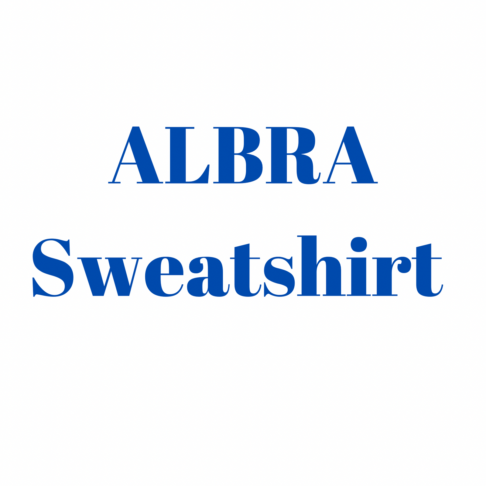 ALBRA Crewneck Sweatshirt