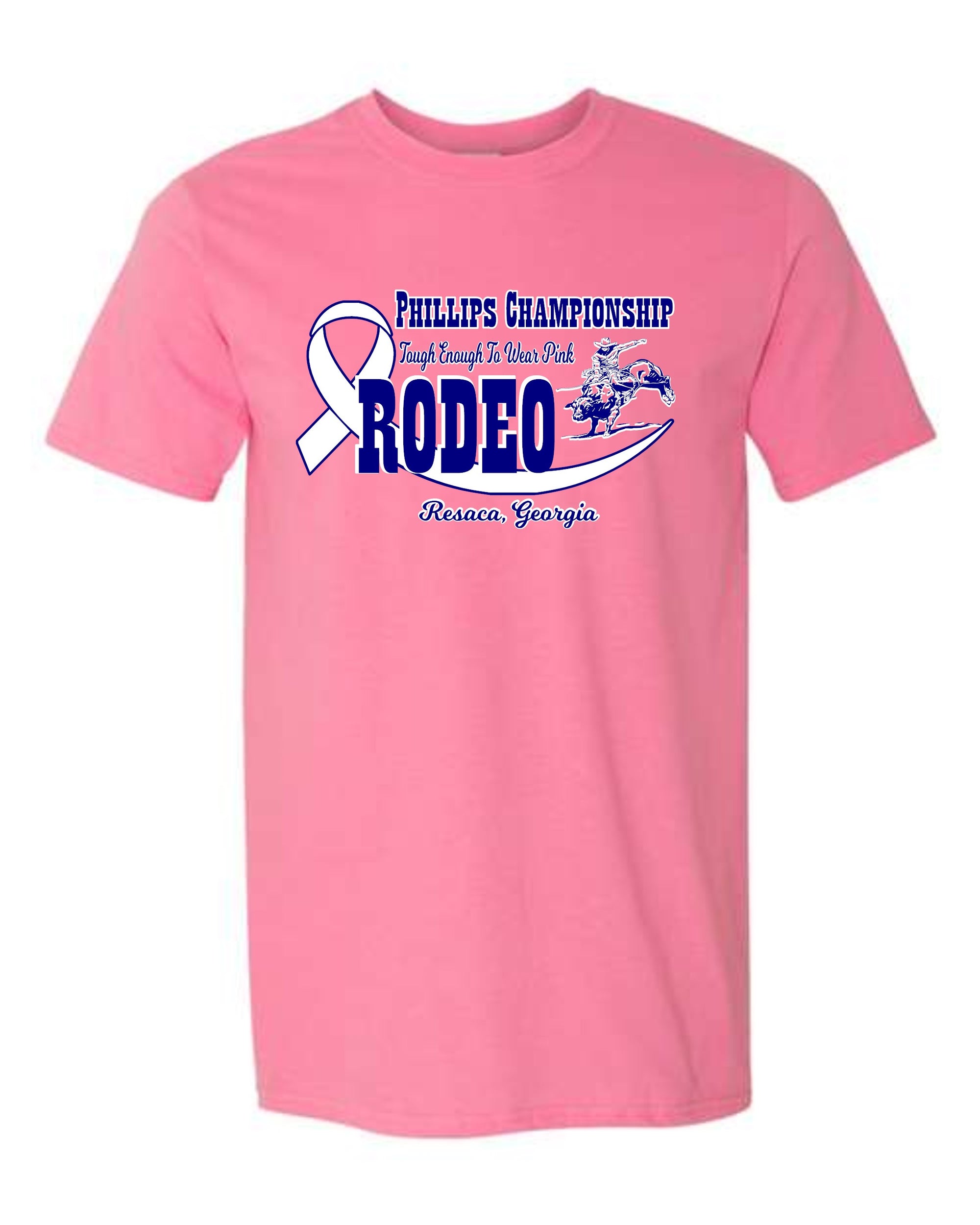 Phillips Championship Rodeo Tough Enough to Wear Pink T Shirt